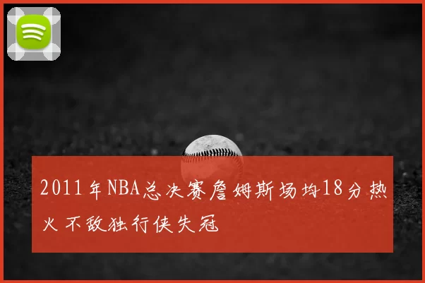2011年NBA总决赛詹姆斯场均18分热火不敌独行侠失冠