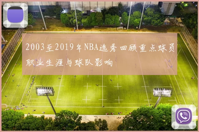 2003至2019年NBA选秀回顾重点球员职业生涯与球队影响