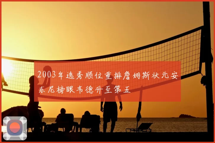 2003年选秀顺位重排詹姆斯状元安东尼榜眼韦德升至第五